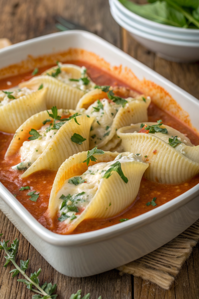 Stuffed Shells With Pumpkin Cream Sauce