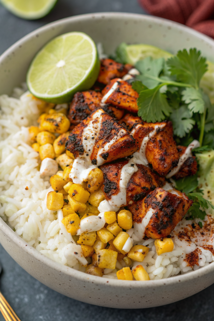 Tasty Street Corn Chicken Bowl Recipe