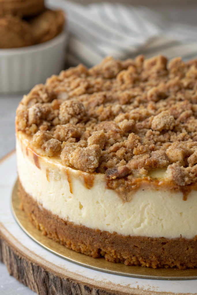 Vegan Apple Crumble Cheesecake Recipe