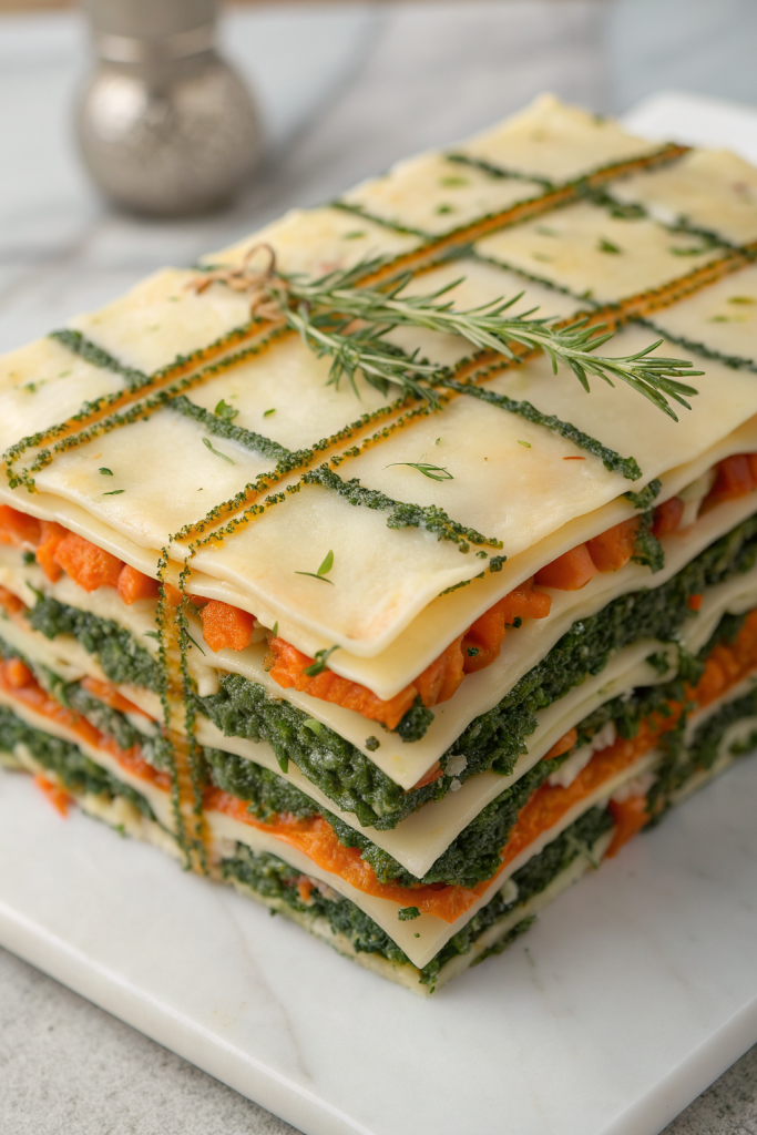 Vegetarian Pumpkin Spinach Lasagna Recipe