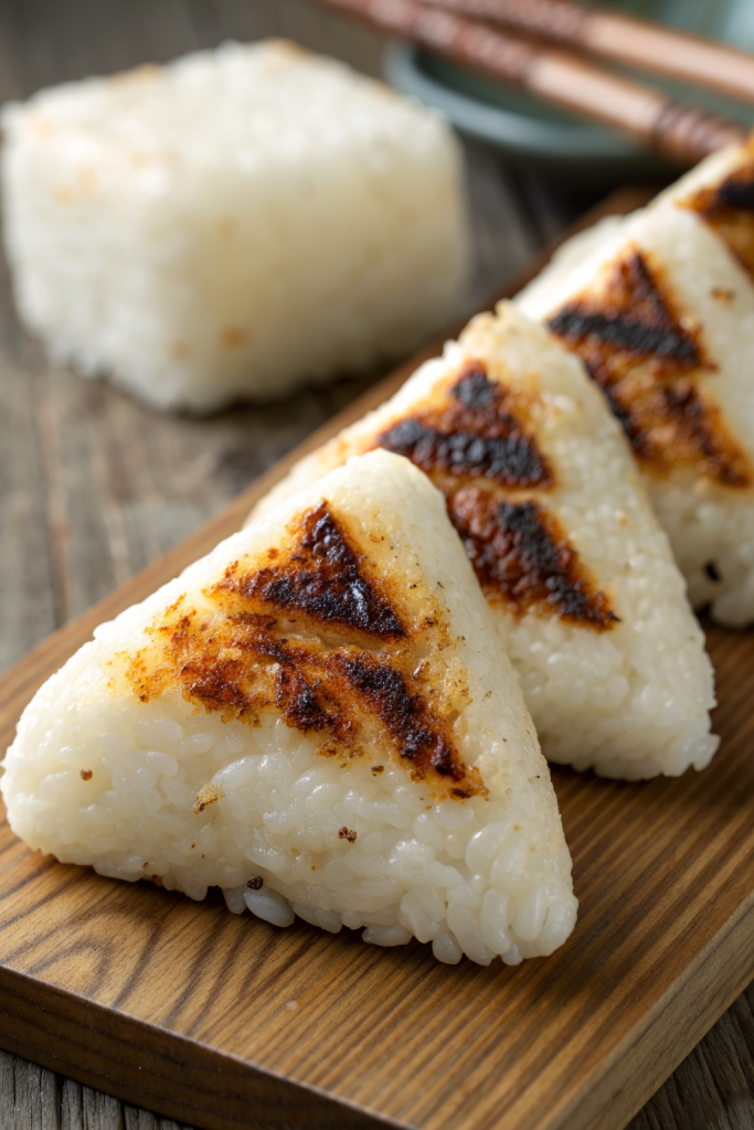 Yaki Onigiri Japanese Grilled Rice Balls Recipe